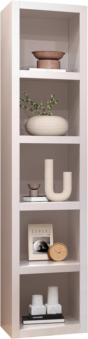 White 91-In Tall Wooden Bookcase Shelf