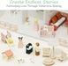 Wooden Dollhouse Playset With Eight Rooms Accessories