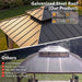 12' X 16' Wooden Gazebo,Patio Hardtop Gazebo Wood,Diy Color Permanent Pavilion with Galvanized Steel Double Metal Roof for Backyard, Deck(Windproof, Snow-Load Bearing, Waterproof, Rustproof)