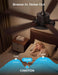 Cinoton 52 Inch Black Smart Ceiling Fan Wireless
