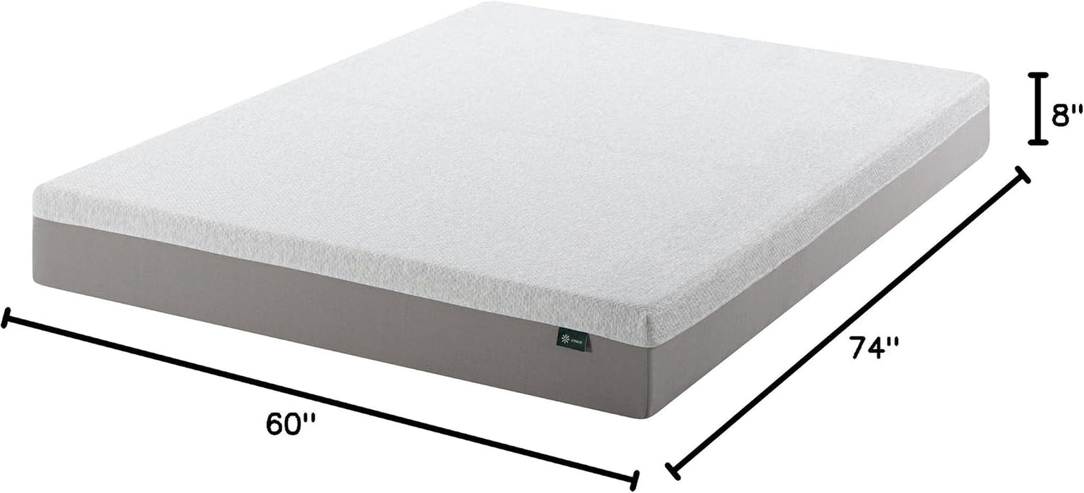 8 Inch Short Queen Ultima RV Memory Foam Mattress, Medium Firm Feel