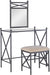 - 57752MTL-01-KD-U Mission Hills Vanity Set, 31" X 32" X 18", Metal