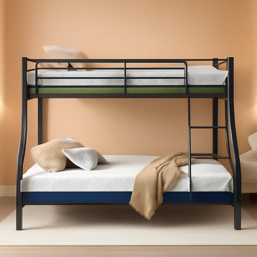 Charcoal Twin Over Full IndustrialStrength Bunk Bed