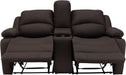 65" Wall Hugger Reclining RV | RV Theater Seats | Double Recliner RV Sofa & Console | RV Couch | Wall Hugger Recliner | RV Theater Seating | RV Furniture | (Manual, Chocolate)
