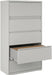 Hirsh 36 in W 5 Drawer Lateral File Cabinet, Light Gray, A4/Legal/Letter 17640-1 Each