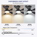 36Inch Black Low Profile Ceiling Fans with Lights and Remote/App Control, Reversible DC Motor, 6 Speeds, Modern Flush Mount Ceiling Fan with 5 Blades for Outdoor Patio,Small Room,Bedroom