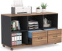 FortyThreeInch Lateral Filing Cabinet With Locking Wheels