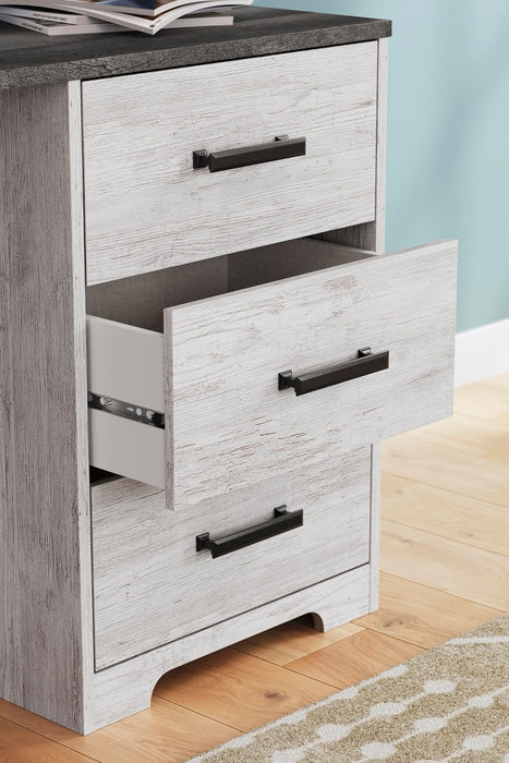 Signature Design by Ashley Shawburn Farmhouse 3-Drawer 54" Home Office Desk, White & Gray