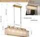 Gold Ornate Crystal Chandelier 35Inch Ripple Glass