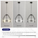 Matte Black Drum Crystal Chandelier Contemporary 17.7