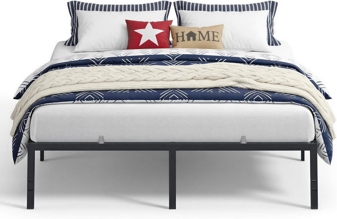 King Metal Bed Frame, 18 Inches Tall, 1100 Lb Weight Capacity