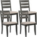 Wooden Dining Chairs Set of 4