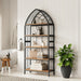 74.8" Tall Bookshelf, 5-Tier Heavy Duty Metal Rack, Large Load-Bearing Capacity, Versatile Shelf for Living Room, Kitchen, Bedroom, Bathroom, Study