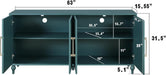 Sideboard Buffet Credenza 63" W Wooden Accent Cabinet with Storage
