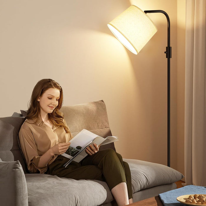 𝐅𝐮𝐥𝐥𝐲 𝐃𝐢𝐦𝐦𝐚𝐛𝐥𝐞 Floor Lamp - Floor Lamps 9W 𝐋𝐄𝐃 Light Bulb Included, Standing Lamps for Living Room with Adjust Head, Modern Standing Tall Light Rotary Switch for Office