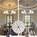 Black Farmhouse Chandeliers 36-Inch Dining Room Lighting