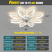 Dimmable Contemporary White Bladeless Ceiling Fan Lights