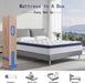 King Mattress 12 Inch, Hybrid King Size Mattress with Memory Foam & Pocket Springs, Certipur-Us Certified, Medium Firm, Motion Isolation, King Bed Mattress in a Box for Pressure Relief