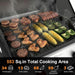 4 Burners Propane Gas Outdoor Grill 50000 BTU, 553 Sq.In, Side Burner, Porcelain-Enameled Grates, Stainless Steel Propane Grill Outdoor Cooking, Patio Garden Family Barbecues Party (4 Burners)
