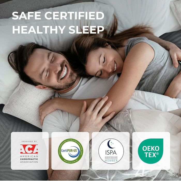 Coolnest Queen Mattress, 14 Inch Cooling Gel Queen Size Memory Foam Mattress for Cool Night Sleep, 5-Zone Ergo Support for Pressure Relief, Medium Firm, Certipur-Us Certified