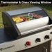 4 Burners Propane Gas Outdoor Grill 50000 BTU, 553 Sq.In, Side Burner, Porcelain-Enameled Grates, Stainless Steel Propane Grill Outdoor Cooking, Patio Garden Family Barbecues Party (4 Burners)