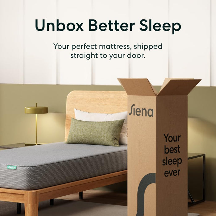 8” Twin Mattress - Memory Foam - Medium Firm - 180 Night Trial - Premium Pressure-Relieving Layers - 10 Year Warranty - Mattress in a Box - Certipur-Us Certified