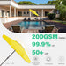 9' 2-Tiers Patio Umbrellas Outdoor Market Table Umbrella W/Push Button Tilt/Crank, 8 Sturdy Ribs, UV Protection Waterproof Sunproof(Yellow)