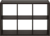 SixCube Reversible Bookcase With Black Oak Finishes