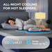 Coolnest Queen Mattress, 14 Inch Cooling Gel Queen Size Memory Foam Mattress for Cool Night Sleep, 5-Zone Ergo Support for Pressure Relief, Medium Firm, Certipur-Us Certified