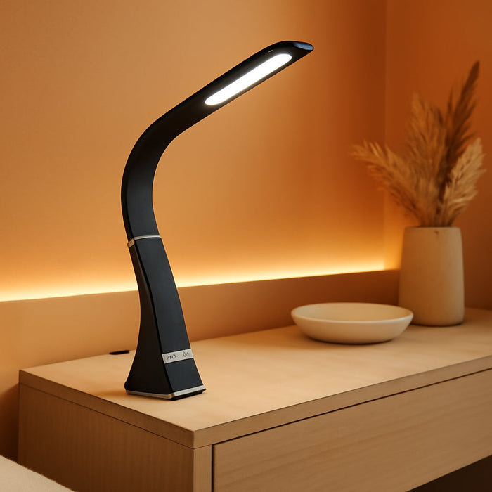 Recharge LED Desk Lamp with Clearsun LED Technology - Portable, Dimmable & Flexible Gooseneck - Travel-Friendly Task Lamp with Rechargeable Battery - for Home, Reading, Office & College Dorms