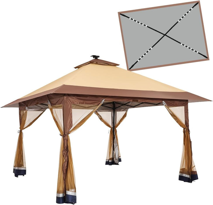 Instant Pop Up Gazebo Canopy 10x10 AllWeatherDurable