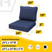 Outdoor Deep Seat Cushions, Waterproof, Fade-Resistant Patio Furniture Replacement Cushions, 24" X 24" X 5", Set of 4, Navy Blue