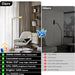 Dimmable Pharmacy Floor Lamp with Remote, 17W Gold LED Reading Floor Lamp with 360°Swing Arm, 3 Color Temperature, Height Adjustable Standing Task Lamp for Living Room, Bedroom, Office, Antique Brass