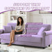 Deluxe Velvet 83 Inches Luxury Loveseat PurpleShade