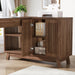 L Shaped Desk with Storage Cabinet & Shelves, 57" Large Corner Computer Desk for Home Office, Modern Wood Writing Desk with Smart One-Side Storage, Space-Saving Workstation for Study & Work