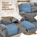 Oversized Reclining Sofa with Flip-Up Middle Backrest, Manual 3 Seater Recliner Sofa, Wall Hugger Recliner Couch with Outlets/Usb Ports for Living Room, Bedroom(Gray, Sofa)