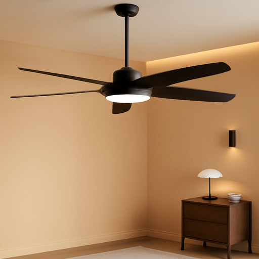52'' Outdoor Ceiling Fans with Light and Remote,Ip65 Wet Rated Waterproof Ceiling Fan with 6-Speed DC Motor, Farmhouse Gazebo Fan for Porch Patios Pavilion(Black)