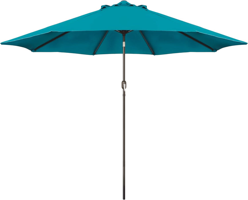 9' Outdoor Patio Umbrella, Outdoor Table Umbrella, Yard Umbrella, Market Umbrella with 8 Sturdy Ribs, Push Button Tilt and Crank