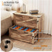 Two Drawer Rustic Graywashed Filing Cabinet Lockable