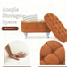 29.5" Ottoman with Storage Upholstered Foot Stools for Living Room,Bedroom,Entryway-Orange