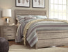 Signature Design by Ashley Culverbach Farmhouse Queen Panel Bed, Foundation or Box Spring Needed, Gray