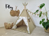 Olive Green Teepee Tent for Kids | Toddler Playhouse with Neutral Teepee Design | Indoor Playzone for Boys & Girls