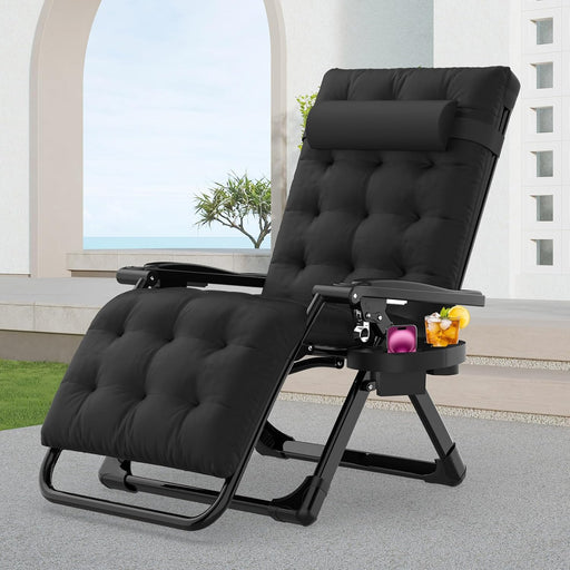 Zero Gravity Chair, Folding Lounge Chairs with Aluminum Alloy Lock