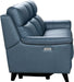 Kester Power Reclining Sofa W/Power Head Rests, Masen Bluegray