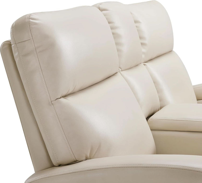 65.7" Zero Wall Recliner Loveseat with Console, 2-Seat Power Wall Hugger Sofa with Cup Holders, USB & Type-C Dual Charge Ports, for Living Room, RV PR646M2 (Beige, Loveseat with Console)