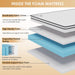 6 Inch Hybrid Mattress with Innerspring and Foam/Fiberglass Free/Medium Firm Spring Mattress/Twin Size Mattress in a Box/Certipur-Us Certified/Cool Sleep Pressure Relief