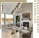 French Country Chandelier 20 Inch Whitewashed Wood