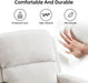 Manual Living Room Furniture Reclining Couch Set, Soft Fabric 3 Seat Sofa Recliner Sofa for Meeting Room, Overstuffed Backrest and Armrest