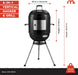 Vertical 18 Inch Charcoal BBQ Smoker, 4-In-1 Portable Outdoor Grill with Adjustable Air Vent, 600 SQ. in Cooking Area, Built-In Temperature Gauge, BBQ Grill for Camping, Picnics - 810-36014