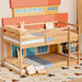 Twin Over Twin NaturalFinish SolidWood BunkBed Ladder